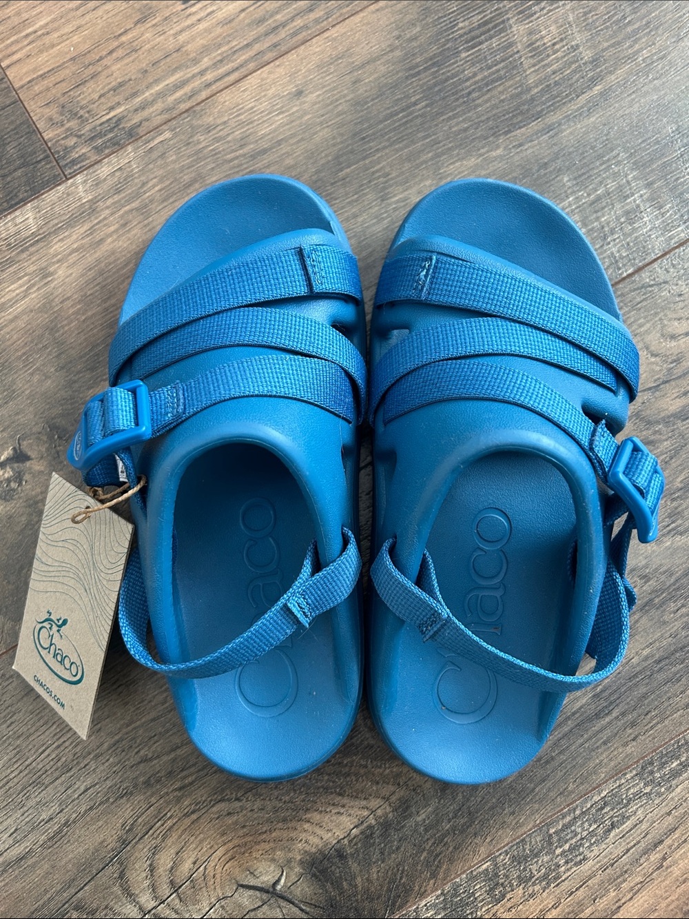 NWT Chaco Kids Blue Adjustable Strap Sandals